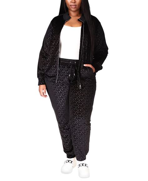 michael kors plus size sweatshirt|michael kors velour sweatsuit.